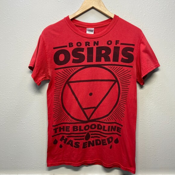Born of Osiris The Bloodline Has Ended Tour Merch Red T Shirt Sz S - Picture 1 of 7